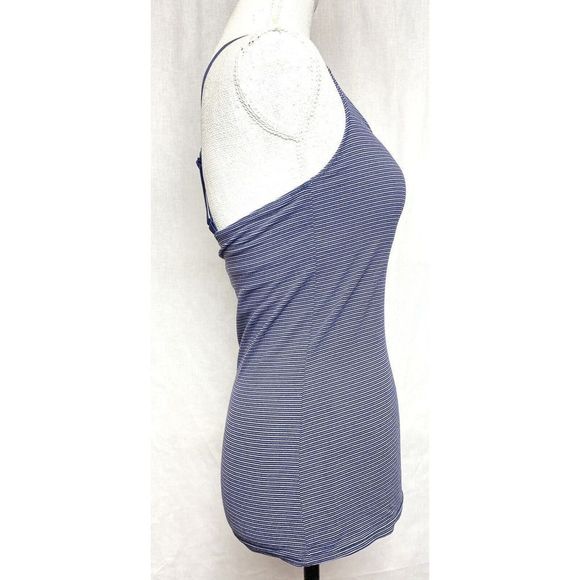 Outdoor Voices Womens‎ Size Small Move Free Tank Top Striped Navy Gray Racerback - Picture 3 of 8
